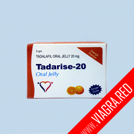 Cialis Jelly 20mg Tadalafil (Generic, Tadarise-20 Oral Jelly, Orange Flavoured)